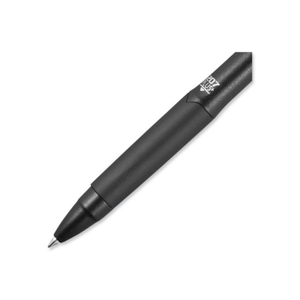 207 Plus+ Gel Pen, Retractable, Medium 0.7 mm, Black Ink, Black Barrel, 36/Pack. Picture 6