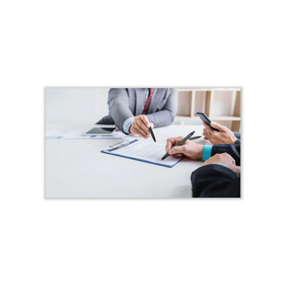 207 Plus+ Gel Pen, Retractable, Medium 0.7 mm, Black Ink, Black Barrel, 36/Pack. Picture 10