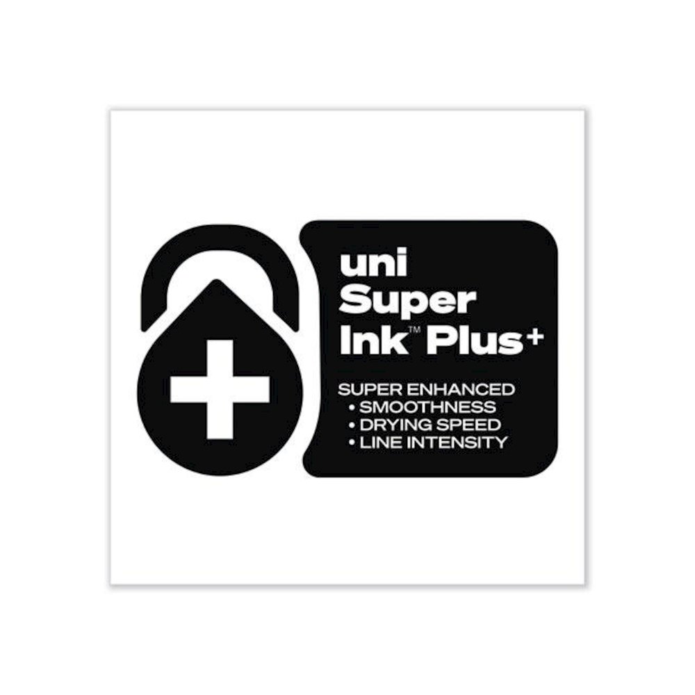207 Plus+ Gel Pen, Retractable, Medium 0.7 mm, Black Ink, Black Barrel, 36/Pack. Picture 11