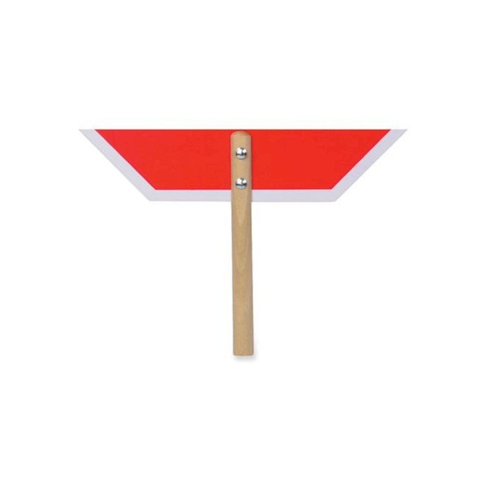 Handheld Stop Sign, 18" Red/White Face, White Graphics. Picture 3