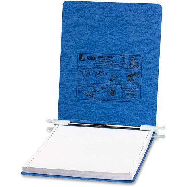 ACCO PRESSTEX Unburst Sheet Covers - 6" Binder Capacity - 9 1/2" x 11" Sheet Size - Light Blue - Recycled - Retractable Filing Hooks, Hanging System, Moisture Resistant, Water Resistant - 1 Each. Picture 1