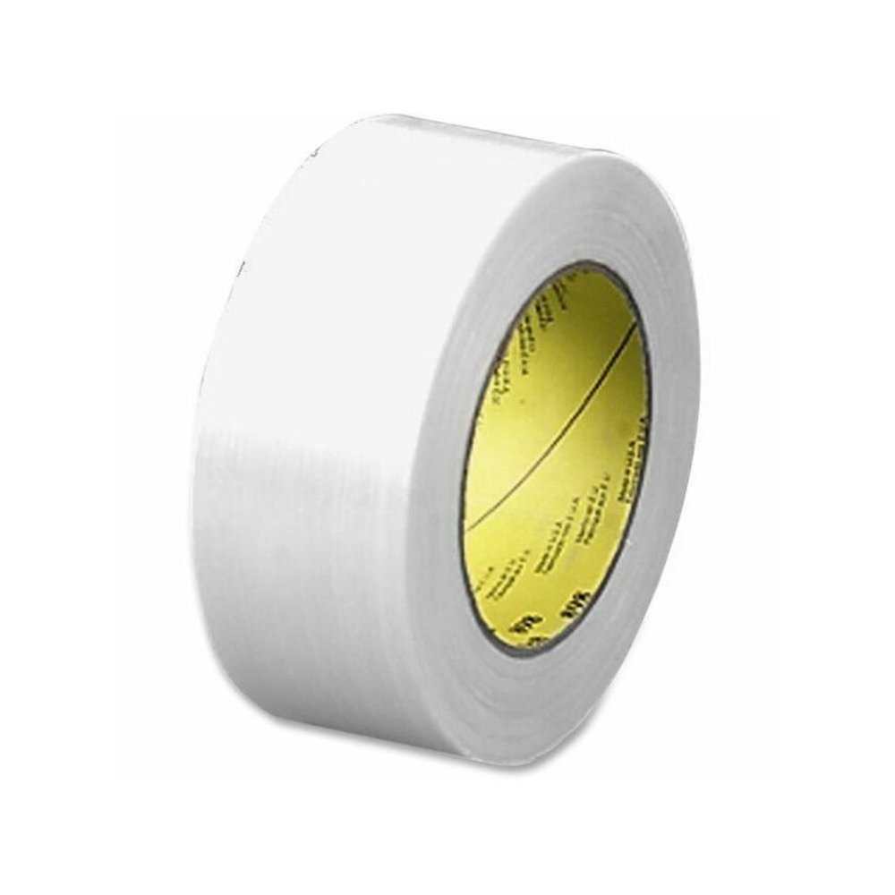 Scotch Premium-Grade Filament Tape - 60 yd Length x 2" Width x 6.6 mil Thickness - 3" Core - Clear - Synthetic Rubber - Glass Yarn Backing - Moisture Resistant, Abrasion Resistant, Curl Resistant, Sta. Picture 1