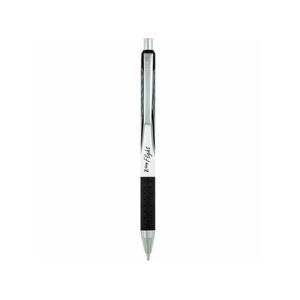Zebra Z-Grip Flight Retractable Pens - Retractable - Black Ink - 1 Dozen. Picture 1