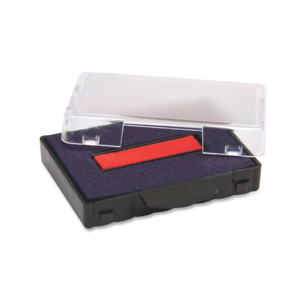 Trodat T5444 Replacement Ink Pad - Red, Blue Ink - Plastic - 1 Each. Picture 1