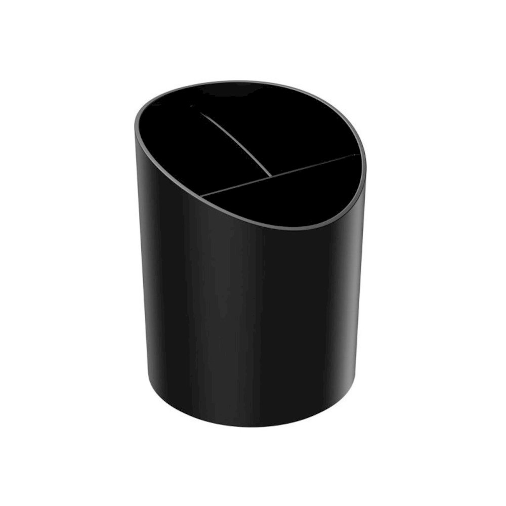 Deflecto Sustainable Office Recycled Large Pencil Cup - 5.6" x 4.4" x 4.4" - 1 Each - Black. Picture 3