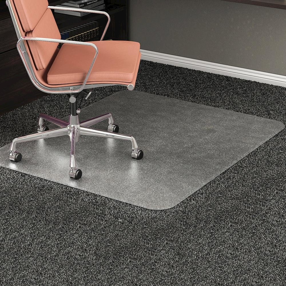 Deflecto RollaMat for Carpet - Carpeted Floor - 60" Length x 46" Width - Vinyl - Clear - 1Each. Picture 9