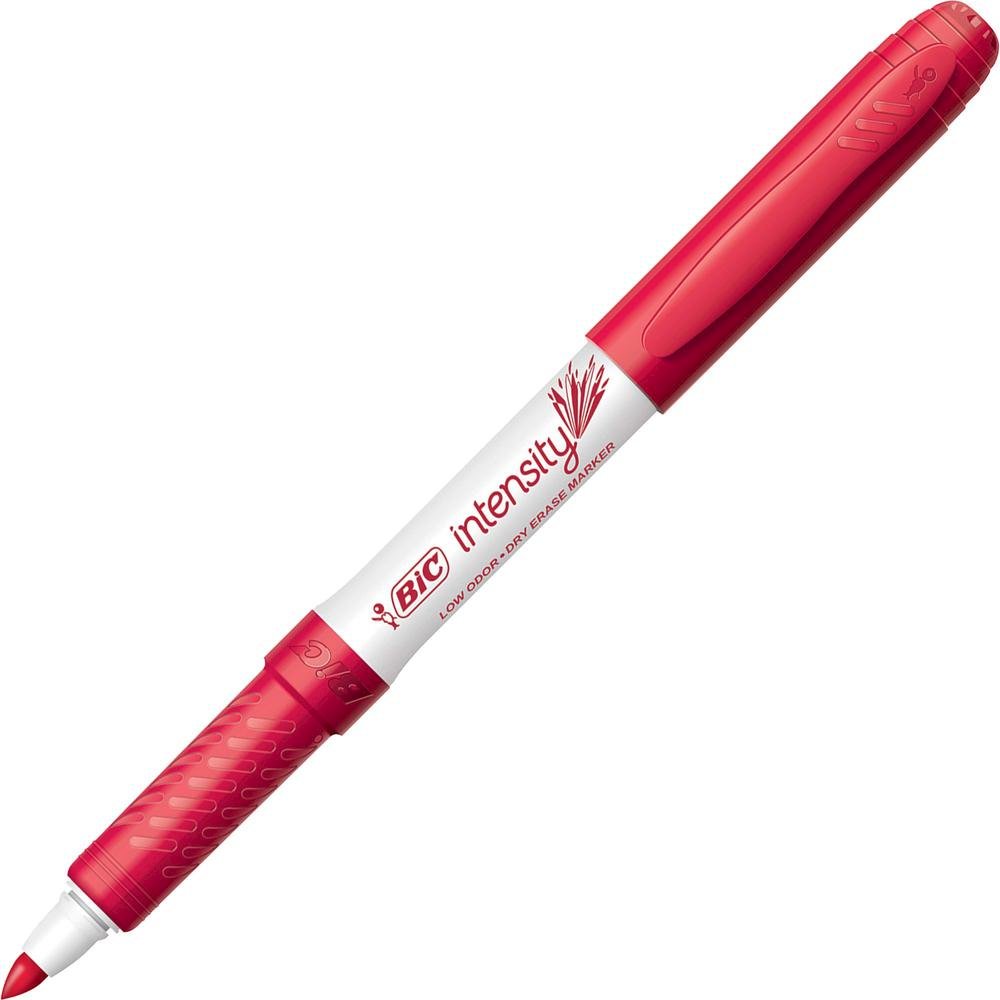 BIC Intensity Fine Point Whiteboard Marker - Fine Marker Point - Red - 1 Dozen. Picture 2