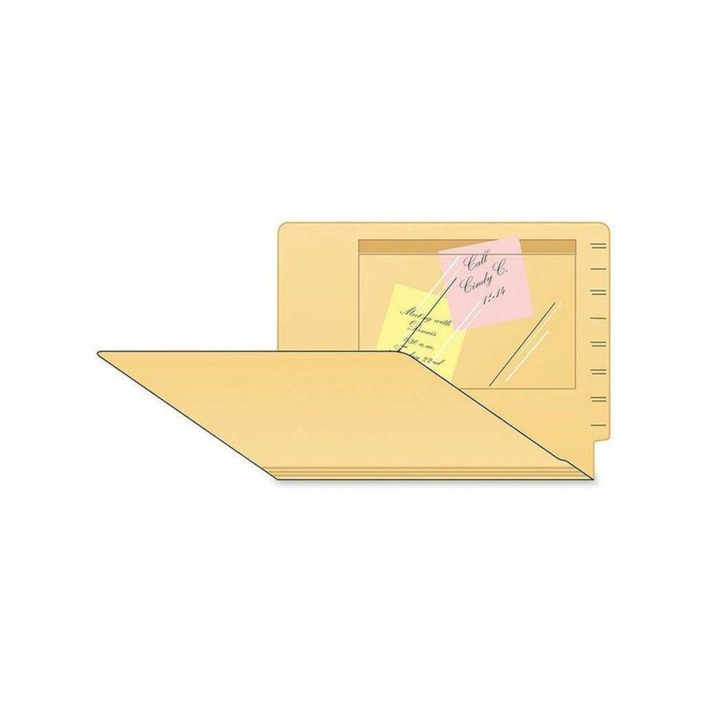 Tabbies Self-adhesive Poly Pockets - 6" Height x 9" Width - Clear - Poly - 100 / Box. Picture 1