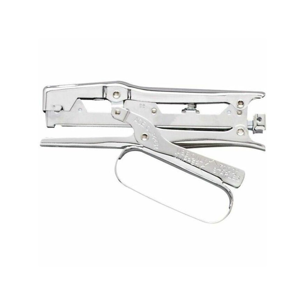 Advantus Ace Chrome Clipper Stapler - 20 of 20lb Paper Sheets Capacity - 210 Staple Capacity - Full Strip - 1/4" Staple Size - 1 Each - Chrome. Picture 1