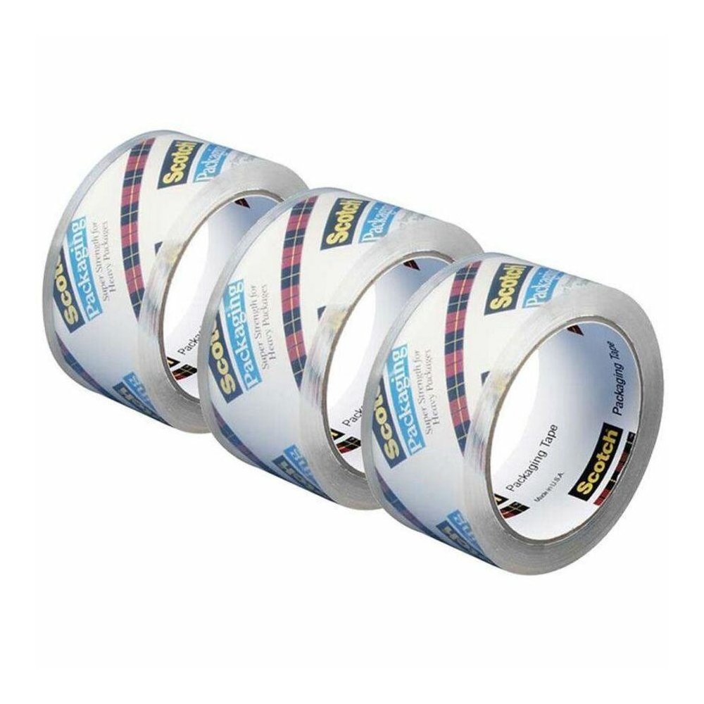 Scotch Heavy-Duty Shipping/Packaging Tape - 54.60 yd Length x 1.88" Width - 3.1 mil Thickness - 3" Core - Synthetic Rubber Resin - Rubber Resin Backing - Split Resistant, Tear Resistant, Breakage Resi. Picture 1