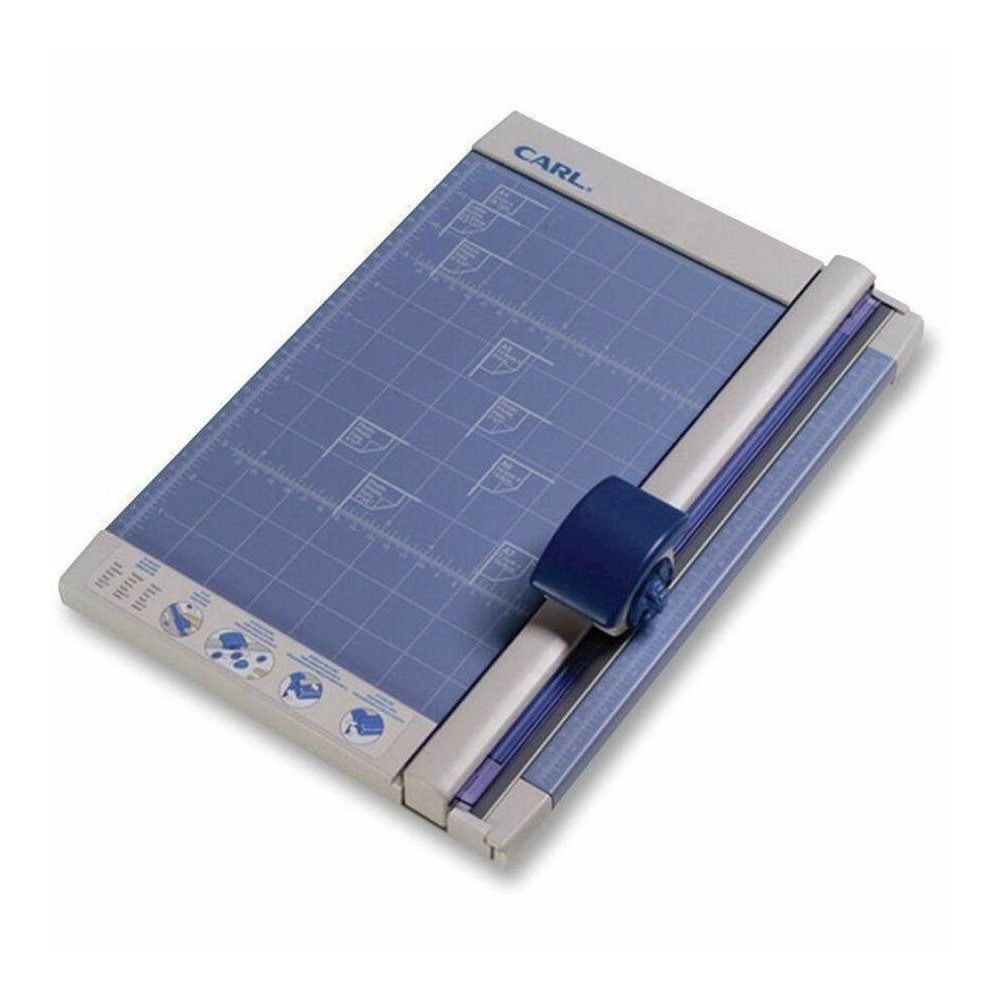 CARL Professional 12" Rotary Paper Trimmer - 1 x Blade(s)Cuts 10Sheet - 12" Cutting Length - Straight Cutting - 0.8" Height x 10.3" Width x 12" Depth - Metal Base - Gray. Picture 1