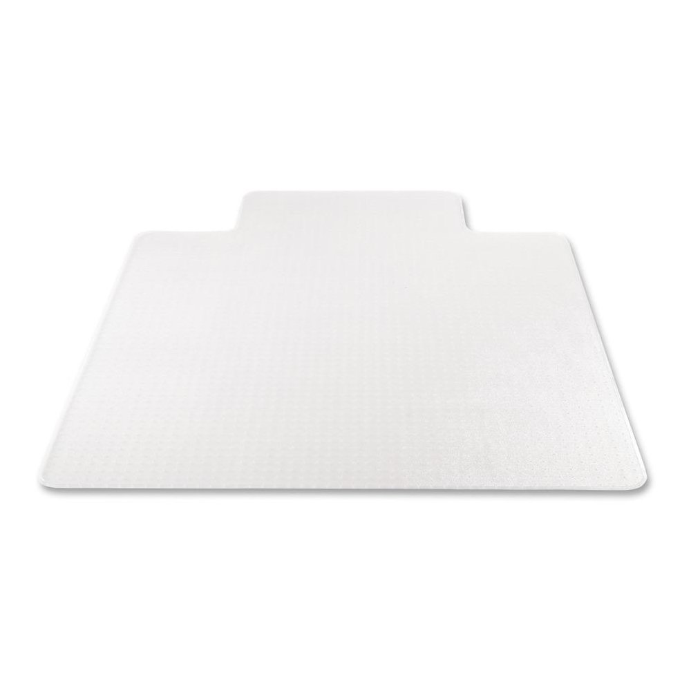 Deflecto SuperMat for Carpet - Carpet, Indoor - 48" Length x 36" Width - Lip Size 10" Length x 19" Width - Rectangular - Clear - 1Each. Picture 1