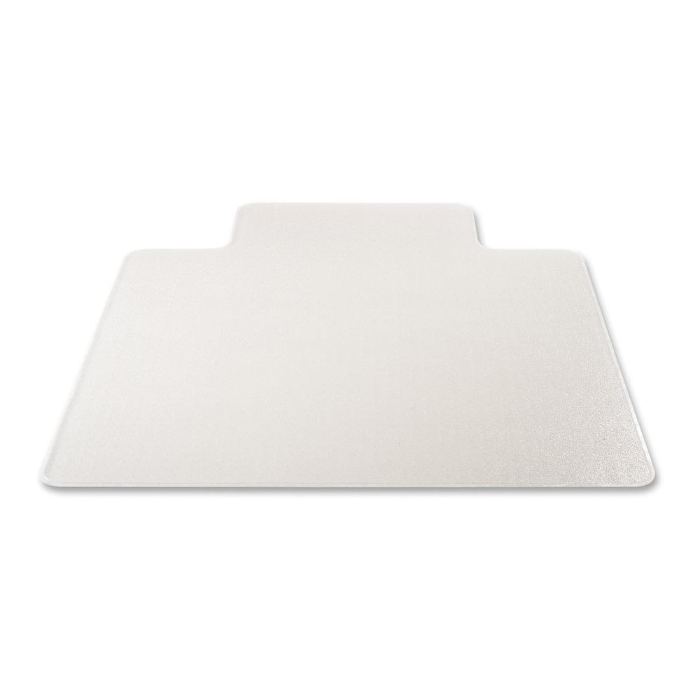 Deflecto RollaMat for Carpet - Home, Office, Carpet - 60" Length x 46" Width - Lip Size 12" Length x 25" Width - Rectangular - Textured - Vinyl - Clear - 1Each. Picture 1