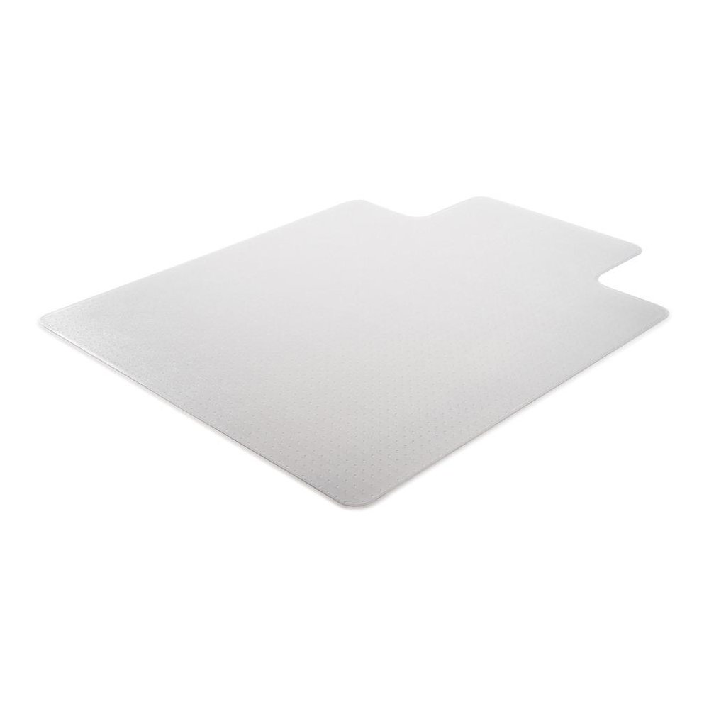 Deflecto SuperMat for Carpet - Carpet, Indoor - 48" Length x 36" Width - Lip Size 10" Length x 19" Width - Rectangular - Clear - 1Each. Picture 2
