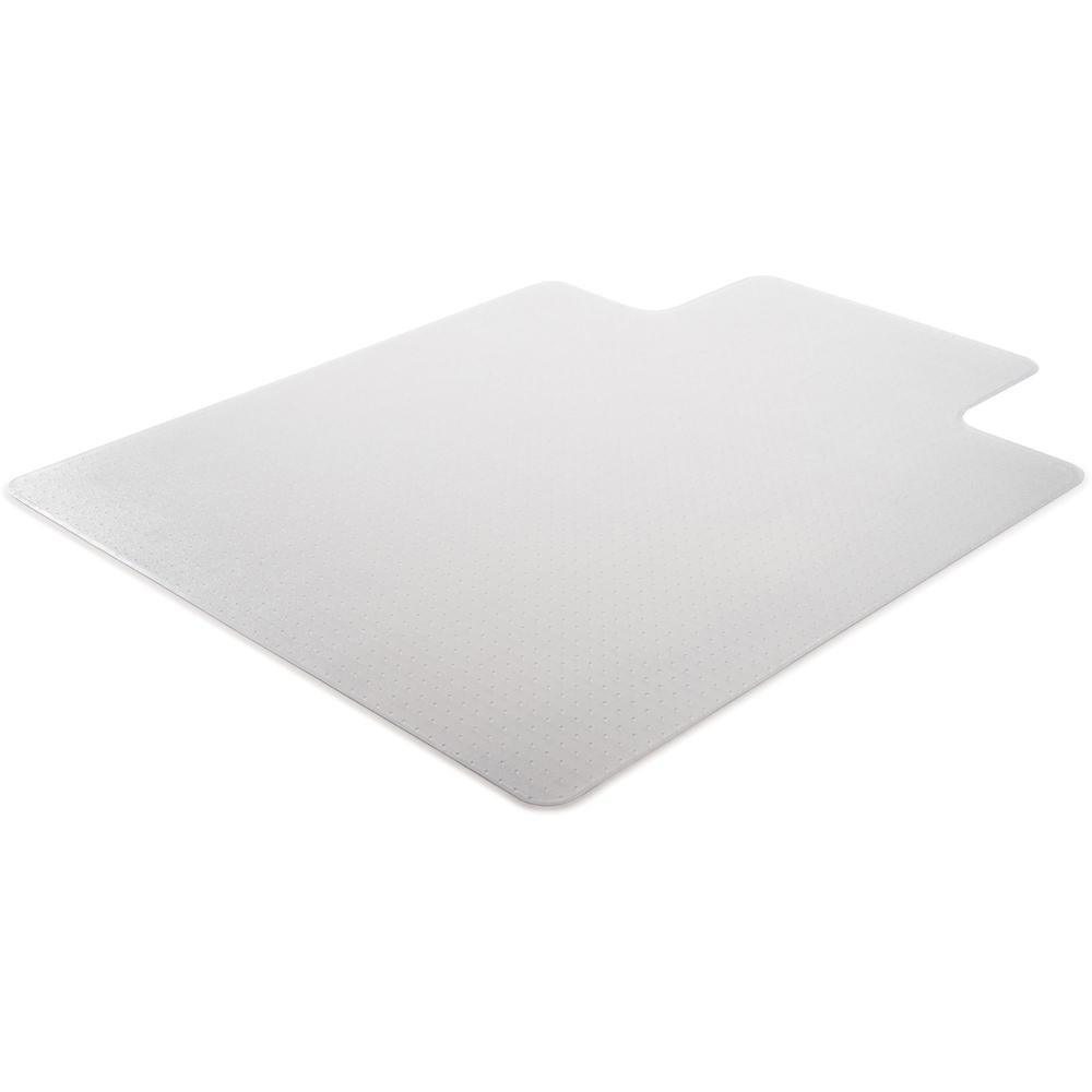 Deflecto DuraMat for Carpet - Carpeted Floor - 48" Length x 36" Width - Lip Size 12" Length x 20" Width - Vinyl - Clear - 1Each. Picture 2
