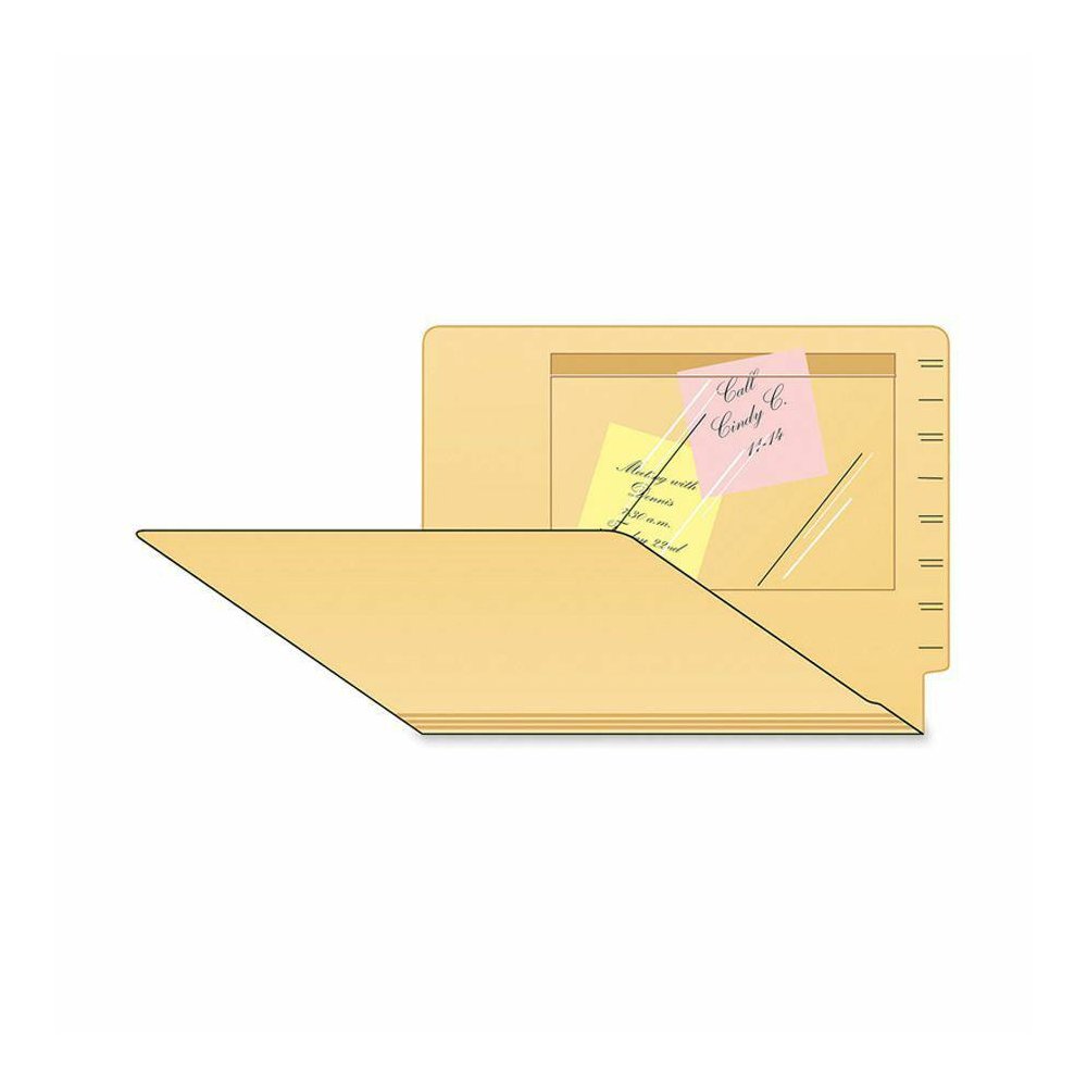 Tabbies Self-adhesive Poly Pockets - 6" Height x 9" Width - Clear - Poly - 100 / Box. Picture 2