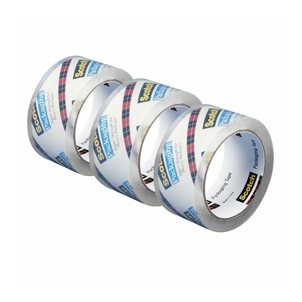 Scotch Heavy-Duty Shipping/Packaging Tape - 54.60 yd Length x 1.88" Width - 3.1 mil Thickness - 3" Core - Synthetic Rubber Resin - Rubber Resin Backing - Split Resistant, Tear Resistant, Breakage Resi. Picture 2