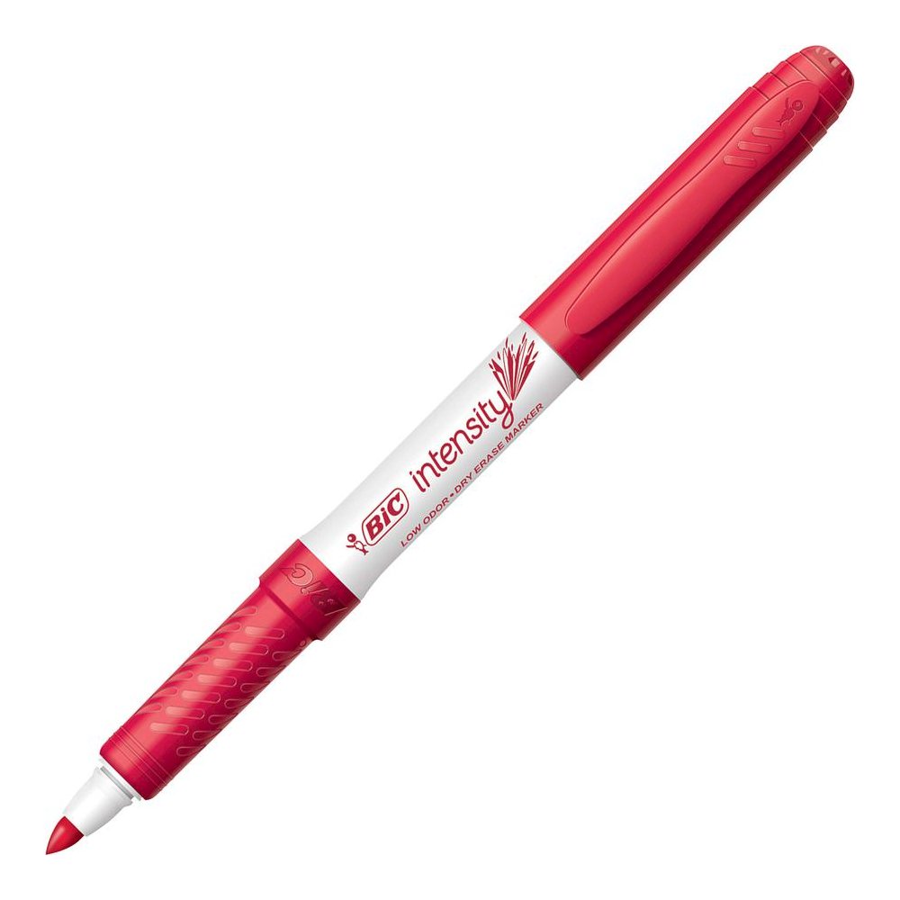 BIC Intensity Fine Point Whiteboard Marker - Fine Marker Point - Red - 1 Dozen. Picture 1