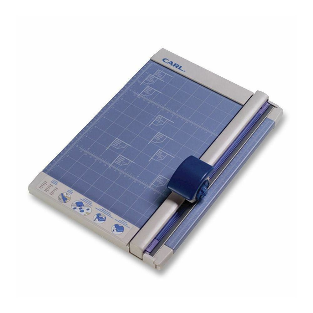 CARL Professional 12" Rotary Paper Trimmer - 1 x Blade(s)Cuts 10Sheet - 12" Cutting Length - Straight Cutting - 0.8" Height x 10.3" Width x 12" Depth - Metal Base - Gray. Picture 2