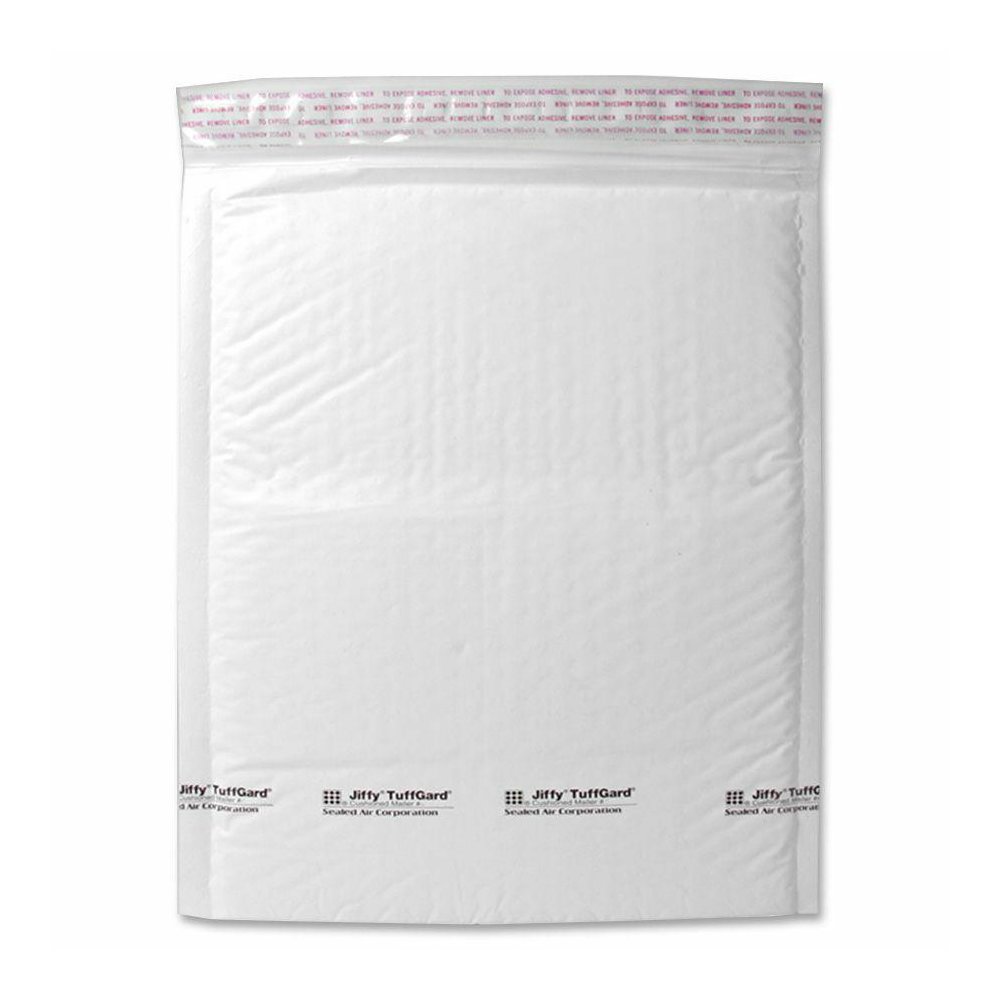 Sealed Air Tuffgard Premium Cushioned Mailers - Bubble - #6 - 12 1/2" Width x 19" Length - Peel & Seal - Poly - 25 / Carton - White. Picture 2