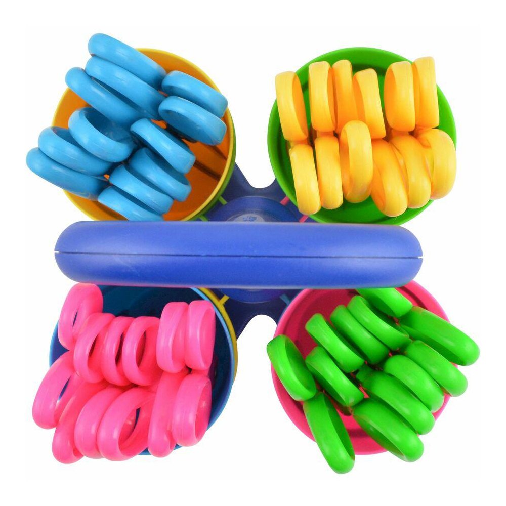 Westcott Teachers Scissors Caddy with 24 pieces 5" Kids Anit-Microbial Blunt Scissors - 5" Overall Length - Left/Right - Stainless Steel - Pointed Tip - Assorted - 1 Each. Picture 2