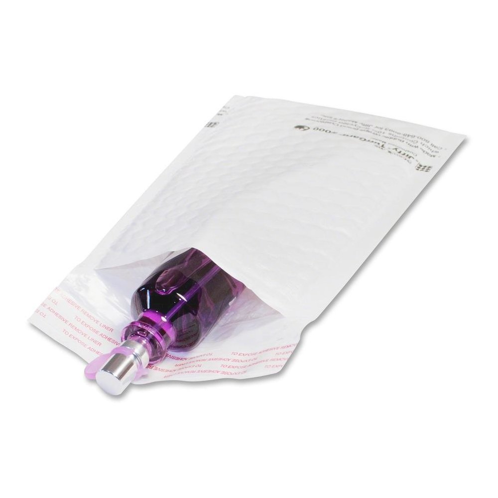 Sealed Air Tuffgard Premium Cushioned Mailers - Bubble - #1 - 7 1/4" Width x 12" Length - Peel & Seal - Poly - 25 / Carton - White. Picture 3