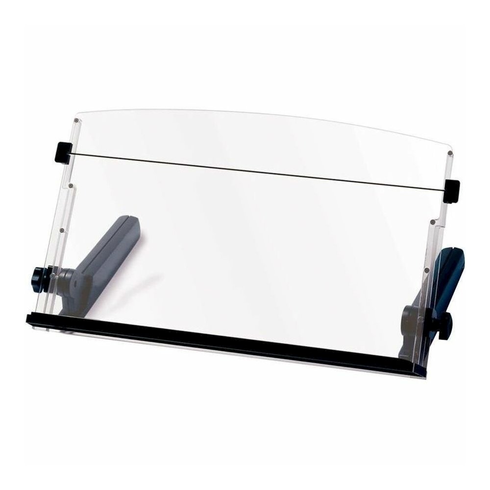 3M In-Line Document Holder - 4" Height x 18" Width - Black, Clear - Plastic. Picture 1