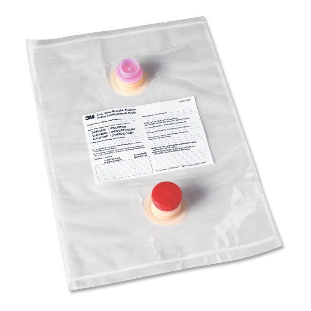 3M Easy Shine Applicator Reusable Pouches - Clear - 5 / Carton. Picture 1