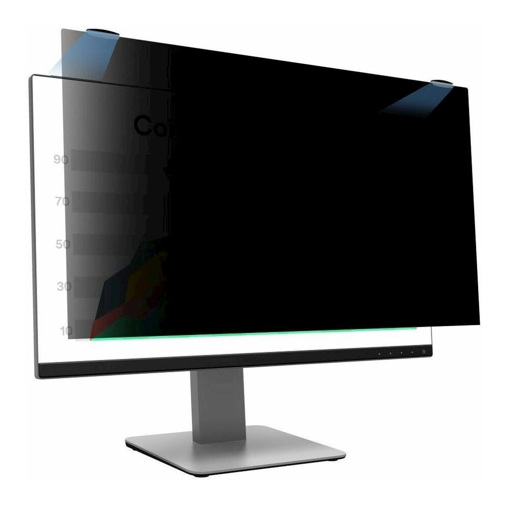 3M Privacy Screen Filter Black - For 27" Widescreen LCD Monitor - 16:9 - Scratch Resistant, Fingerprint Resistant - Anti-glare - 1 Each. Picture 1