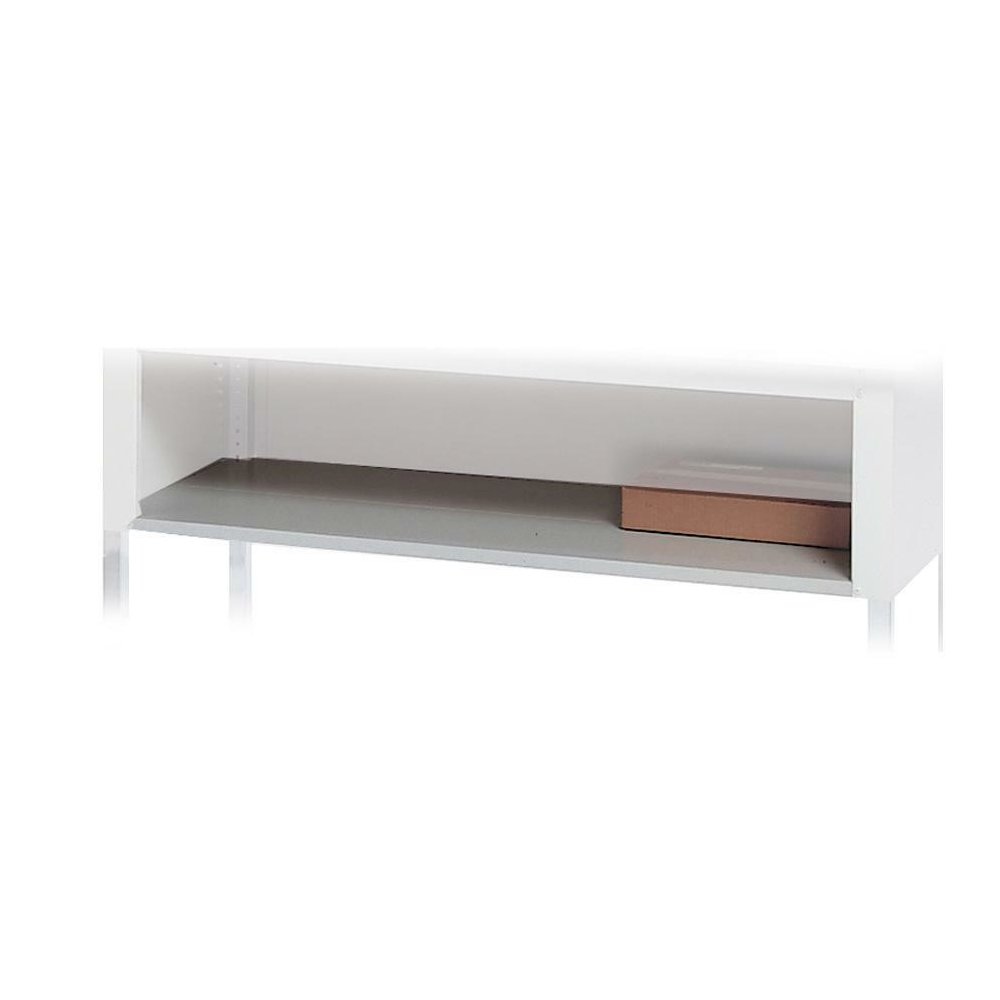 Mayline Mailflow-To-Go Under Shelf - 3" Height x 60" Width x 30" Depth - Material: Steel - Finish: Pebble Gray - Leveling Glide, Durable - 1 Each. Picture 1