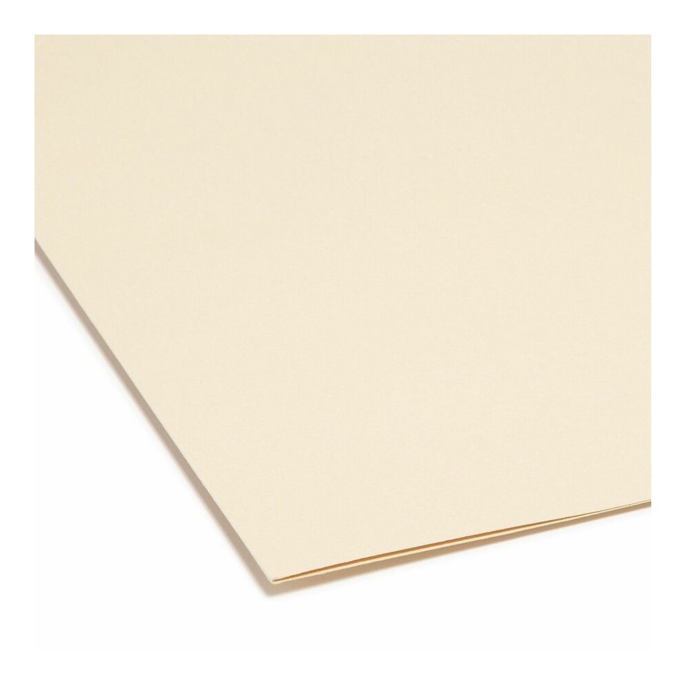 Smead 1/3 Tab Cut Letter Recycled Top Tab File Folder - 8 1/2" x 11" - 3/4" Expansion - Top Tab Location - Assorted Tab Position - 11 pt. - 1 Plys - Manila - Acid-free, Rounded Corner - 100% Recycled . Picture 2