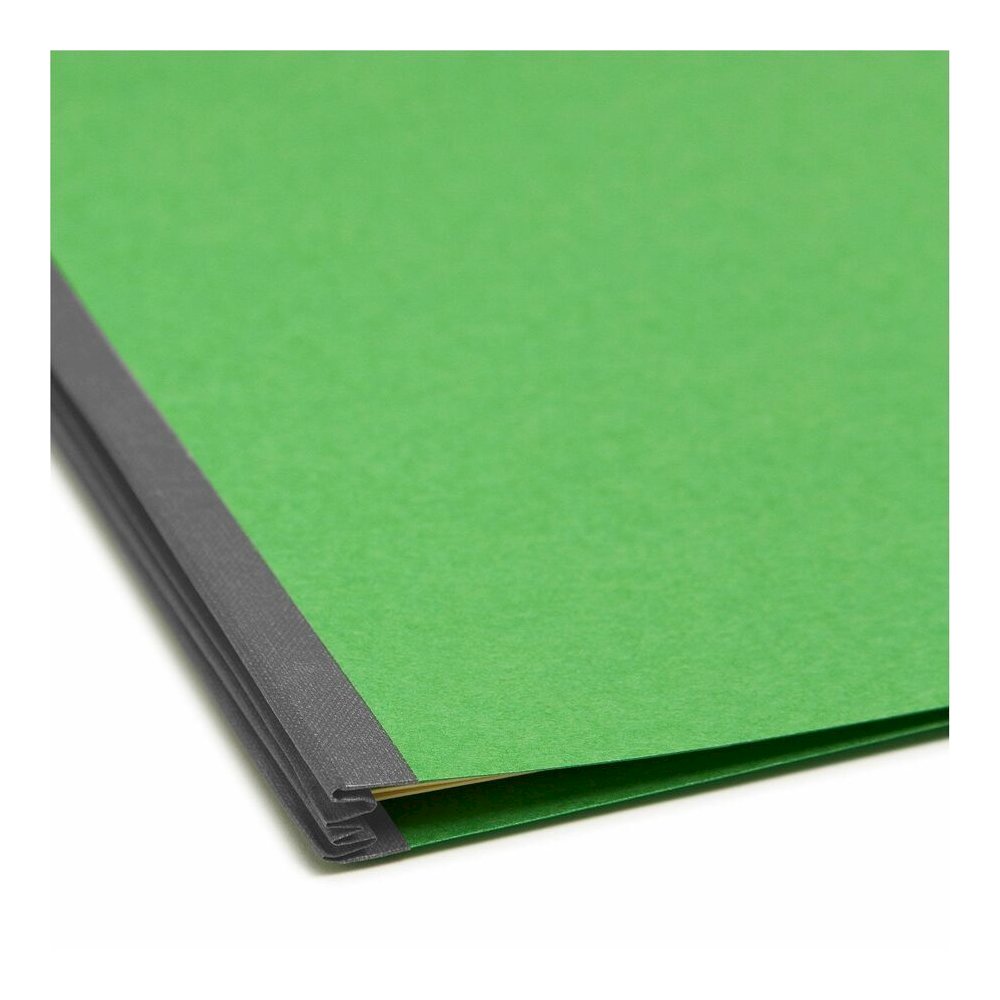 Smead Colored 2/5 Tab Cut Letter Recycled Classification Folder - 8 1/2" x 11" - 2" Expansion - 2 x 2B Fastener - 2" for Folder - Top Tab Location - Right of Center Tab Position - 2 Divider - 14 pt. -. Picture 2