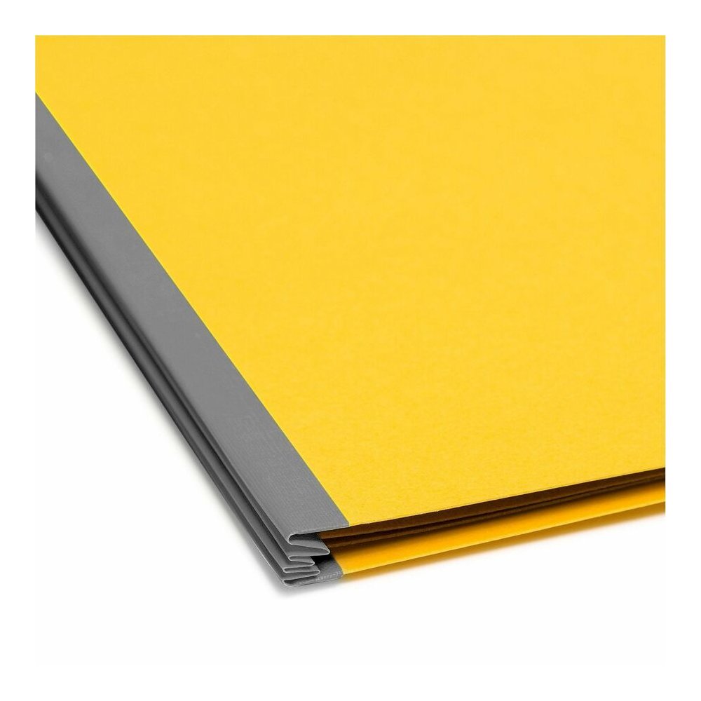 Smead SafeSHIELD 2/5 Tab Cut Letter Recycled Classification Folder - 8 1/2" x 11" - 2" Expansion - 2 x 2S Fastener - 2" for Folder - Top Tab Location - Right of Center Tab Position - 2 Divider - 25 pt. Picture 2