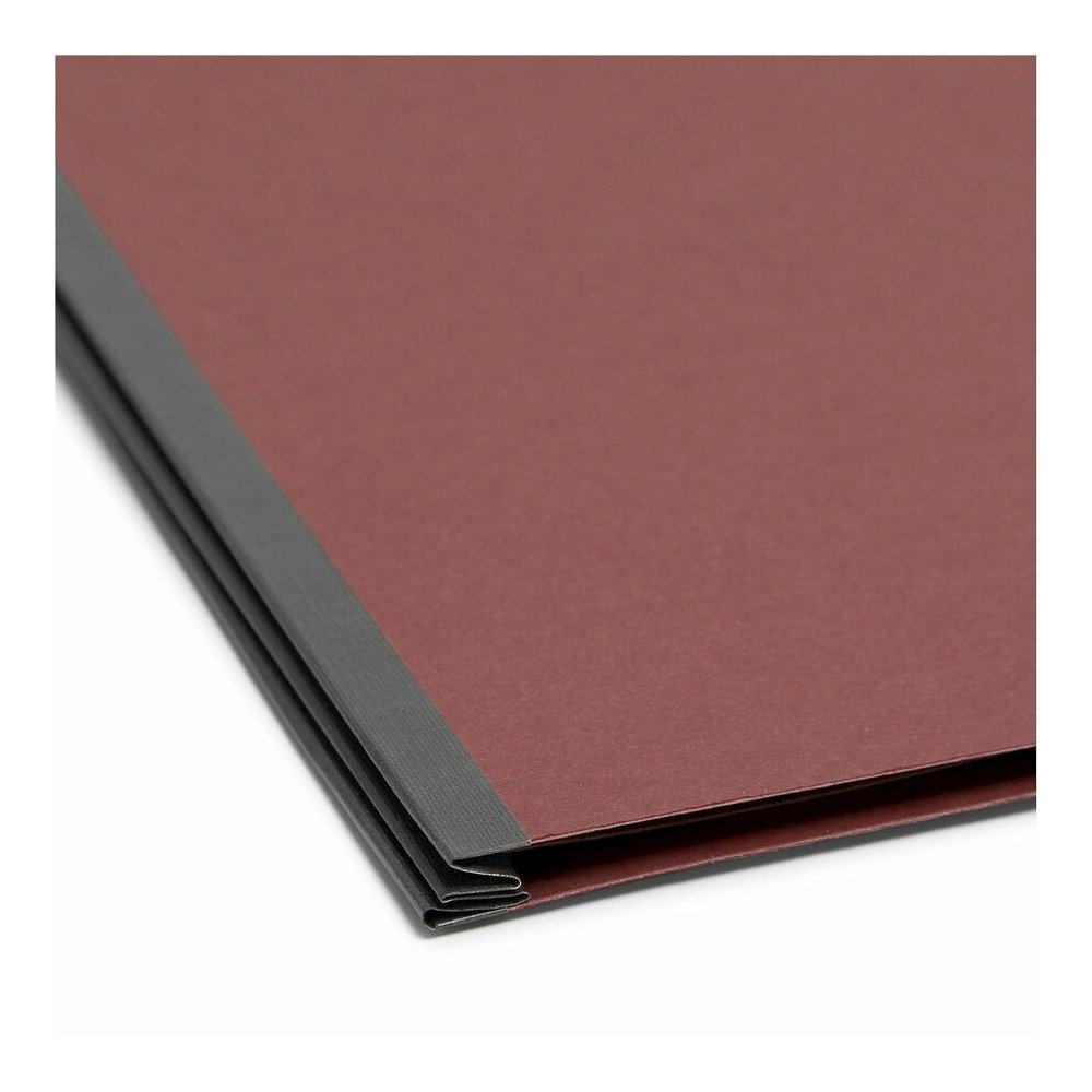 Smead SafeSHIELD 2/5 Tab Cut Letter Recycled Classification Folder - 8 1/2" x 11" - 3" Expansion - 2 x 2S Fastener - 1" for Folder - Top Tab Location - Right of Center Tab Position - 3 Divider - 25 pt. Picture 2