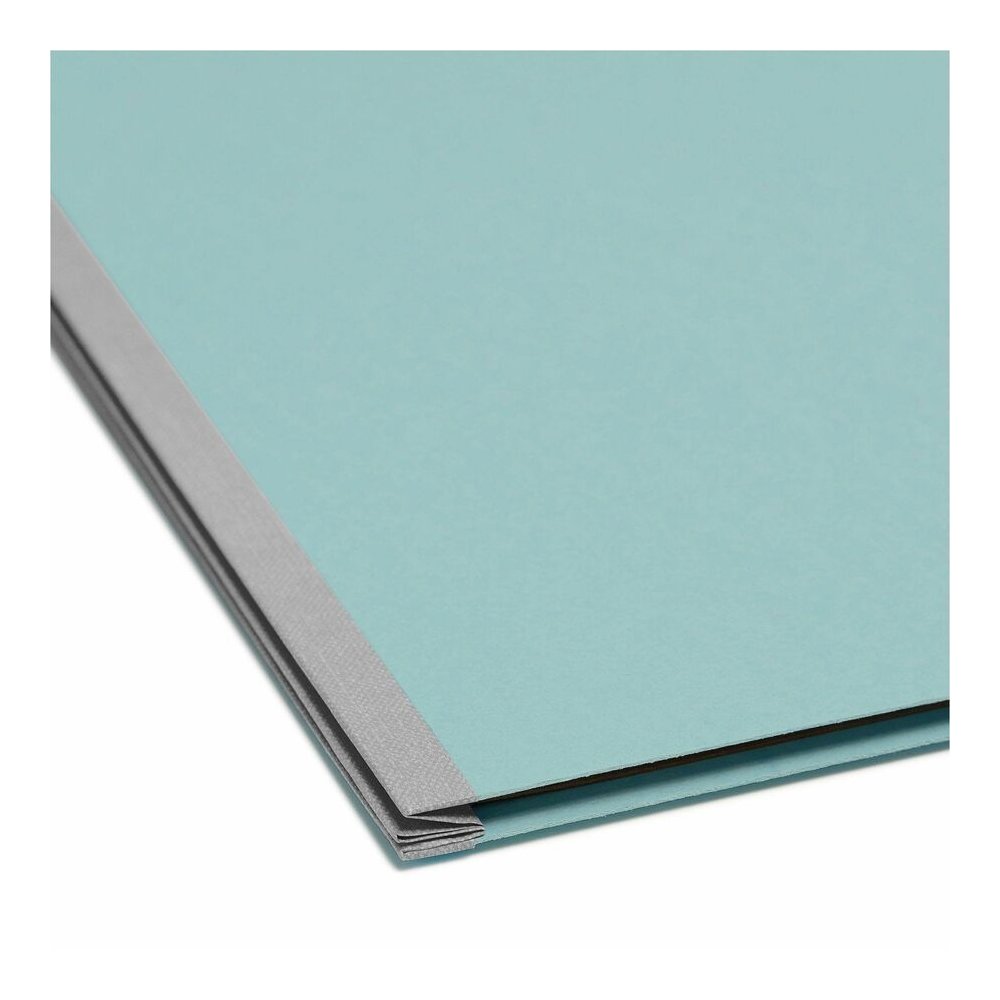 Smead SafeSHIELD 2/5 Tab Cut Letter Recycled Classification Folder - 8 1/2" x 11" - 3" Expansion - 2 x 2S Fastener - 2" for Folder - Top Tab Location - Right of Center Tab Position - 3 Divider - 25 pt. Picture 2