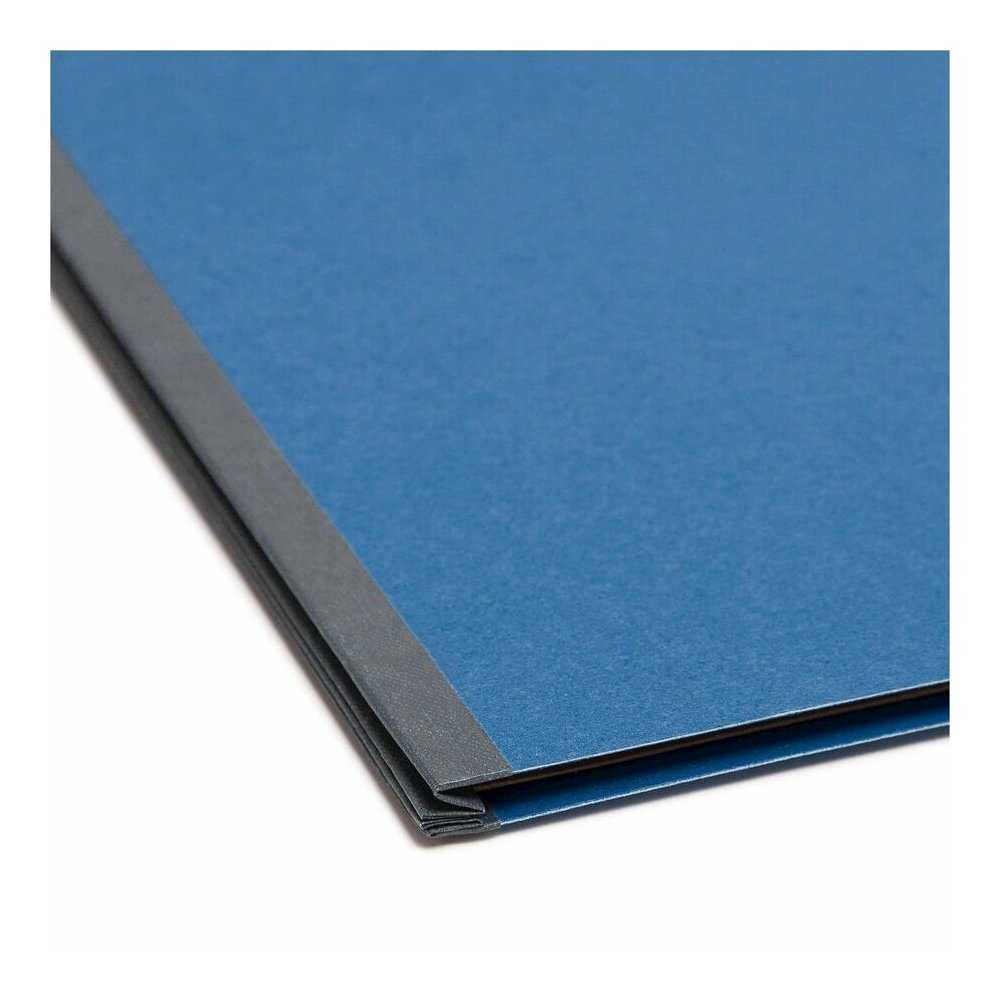 Smead SafeSHIELD 2/5 Tab Cut Letter Recycled Classification Folder - 8 1/2" x 11" - 3" Expansion - 2 x 2S Fastener - 2" for Folder - Top Tab Location - Right of Center Tab Position - 3 Divider - 25 pt. Picture 2