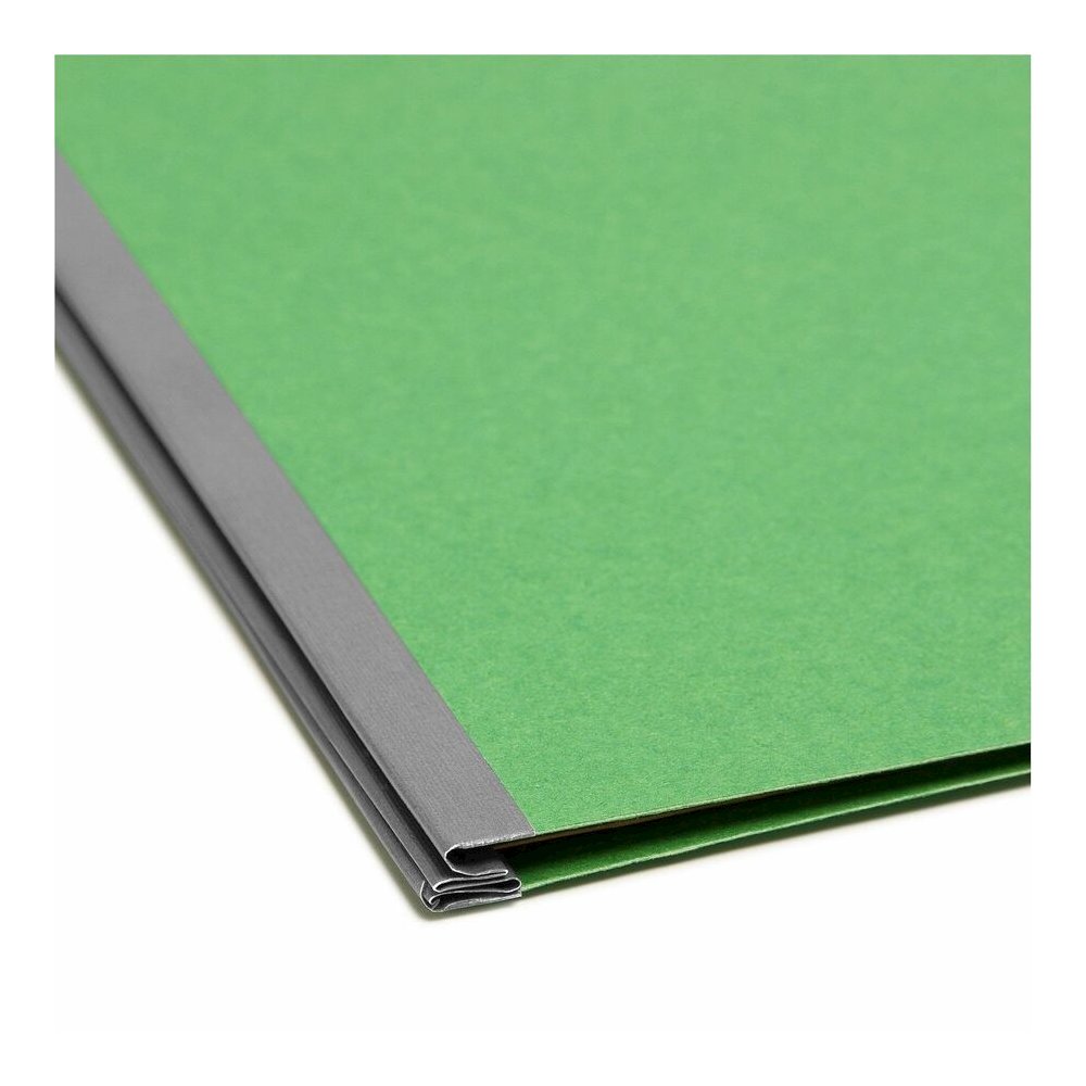 Smead SafeSHIELD 2/5 Tab Cut Letter Recycled Classification Folder - 8 1/2" x 11" - 3" Expansion - 2 x 2S Fastener - 2" for Folder - Top Tab Location - Right of Center Tab Position - 3 Divider - 25 pt. Picture 2