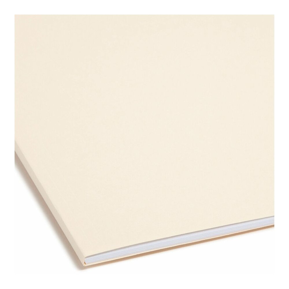 Smead 1/3 Tab Cut Letter Recycled Fastener Folder - 8 1/2" x 11" - 3/4" Expansion - 1 x 2K Fastener - 2" for Folder - Top Tab Location - Assorted Tab Position - 11 pt. - 2 Plys - Manila - Reinforced T. Picture 2