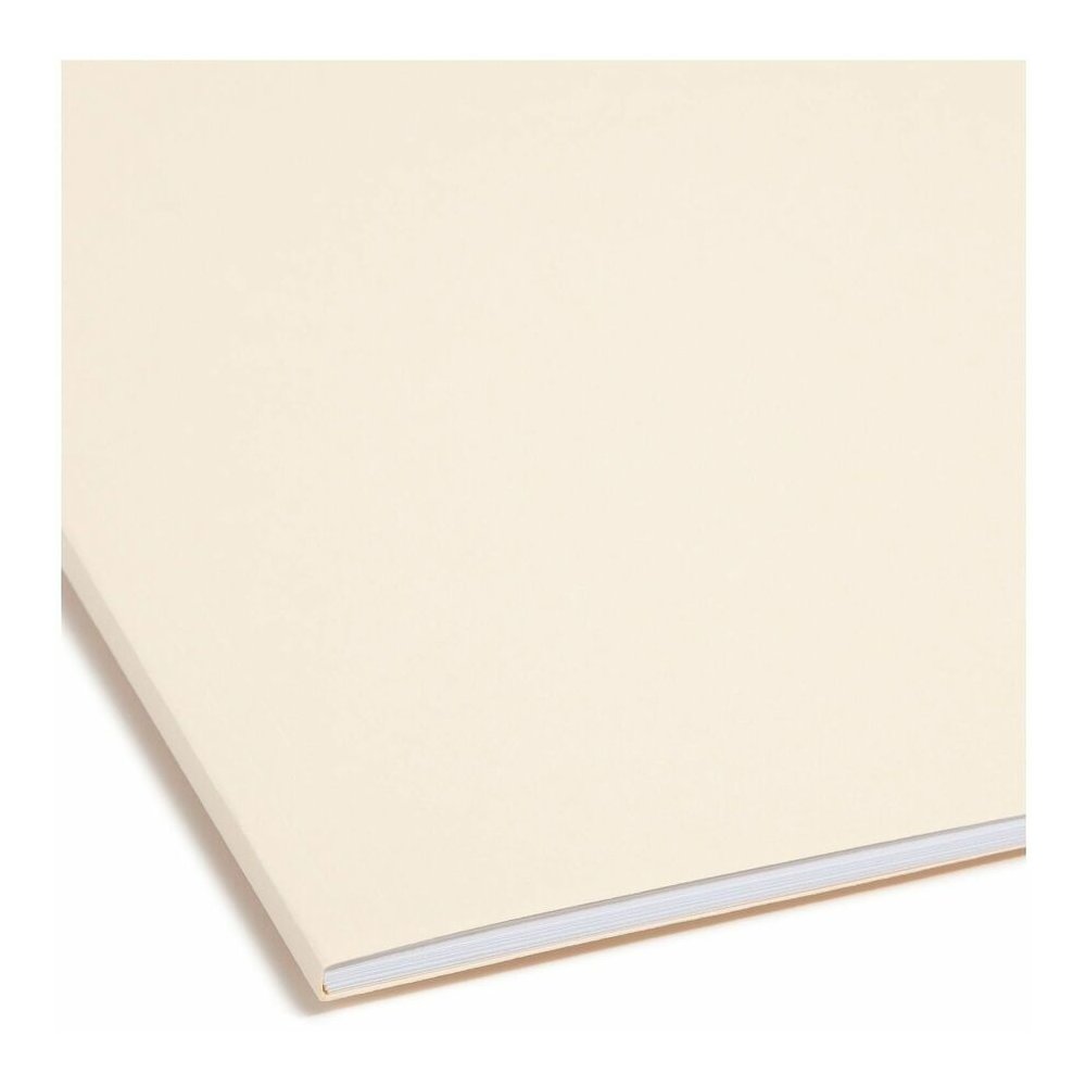 Smead 1/3 Tab Cut Letter Recycled Fastener Folder - 8 1/2" x 11" - 3/4" Expansion - 2 x 2K Fastener - 2" for Folder - Top Tab Location - Assorted Tab Position - 11 pt. - 2 Plys - Manila - Reinforced T. Picture 2