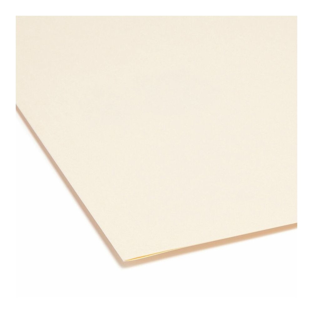 Smead 1/2 Tab Cut Legal Recycled Top Tab File Folder - 8 1/2" x 14" - 3/4" Expansion - Top Tab Location - Assorted Tab Position - 11 pt. - 1 Plys - Manila - 10% Recycled - 100 / Box. Picture 2