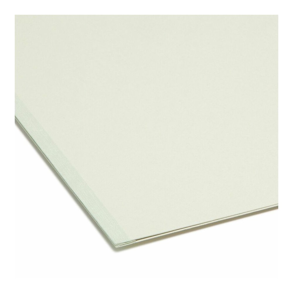 Smead 1/3 Tab Cut Legal Recycled Top Tab File Folder - 8 1/2" x 14" - 1" Expansion - Top Tab Location - Assorted Tab Position - 25 pt. - Pressboard - Gray, Green - Heavy Duty, Rounded Corner, Wear Res. Picture 2