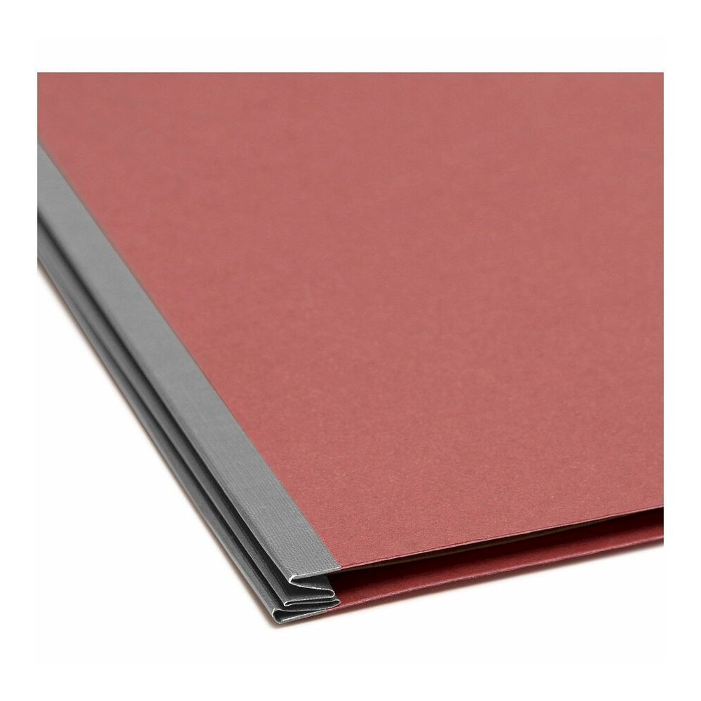 Smead SafeSHIELD 2/5 Tab Cut Legal Recycled Classification Folder - 8 1/2" x 14" - 2" Expansion - 2 x 2S Fastener - 2" for Folder - 2 Pocket - Top Tab Location - Right of Center Tab Position - 2 Divid. Picture 2