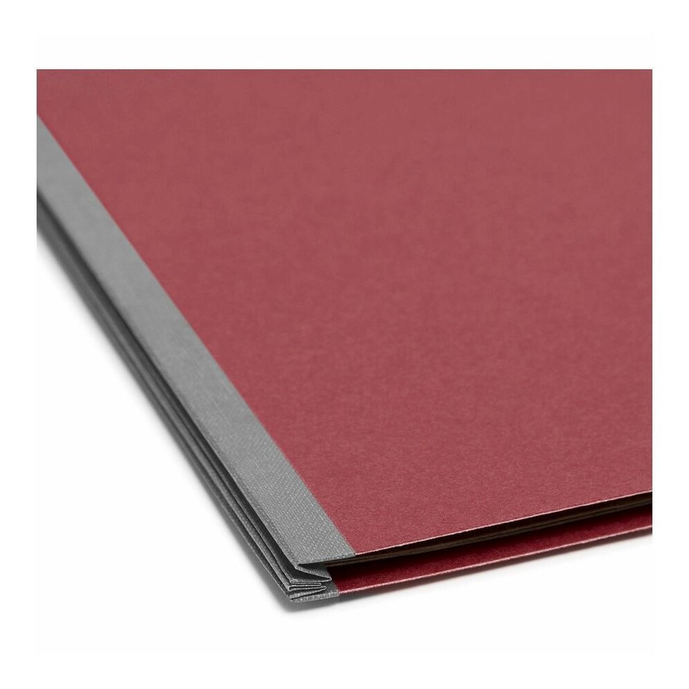 Smead SafeSHIELD 2/5 Tab Cut Legal Recycled Classification Folder - 8 1/2" x 14" - 2" Expansion - 2 x 2S Fastener - 2" for Folder - 2 Pocket - Top Tab Location - Right of Center Tab Position - 2 Divid. Picture 2
