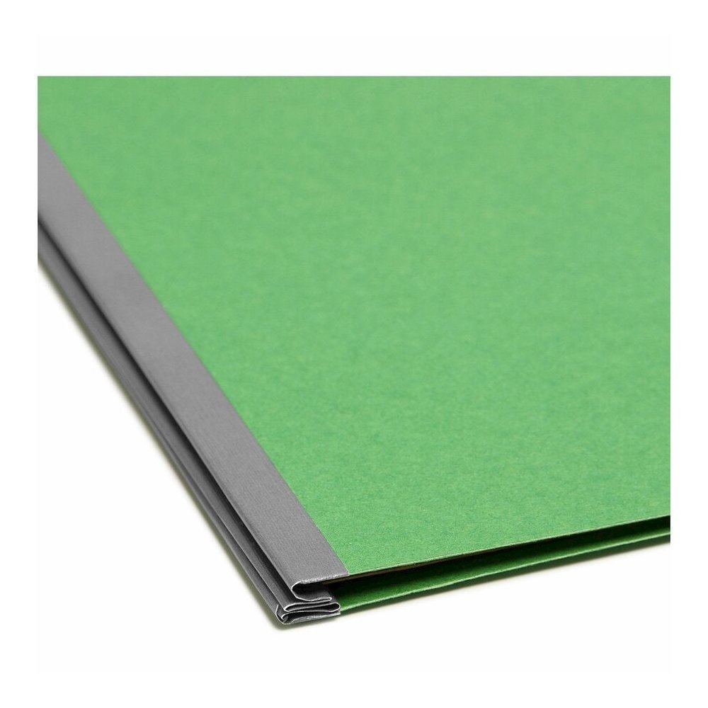 Smead SafeSHIELD 2/5 Tab Cut Legal Recycled Classification Folder - 8 1/2" x 14" - 2" Expansion - 2 x 2S Fastener - 2" for Folder - 2 Pocket - Top Tab Location - Right of Center Tab Position - 2 Divid. Picture 2