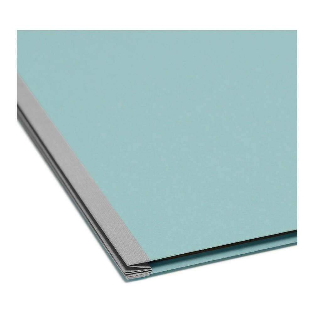 Smead SafeSHIELD 2/5 Tab Cut Legal Recycled Classification Folder - 8 1/2" x 14" - 3" Expansion - 2 x 2S Fastener - 2" for Folder - Top Tab Location - Right of Center Tab Position - 3 Divider - 25 pt.. Picture 2