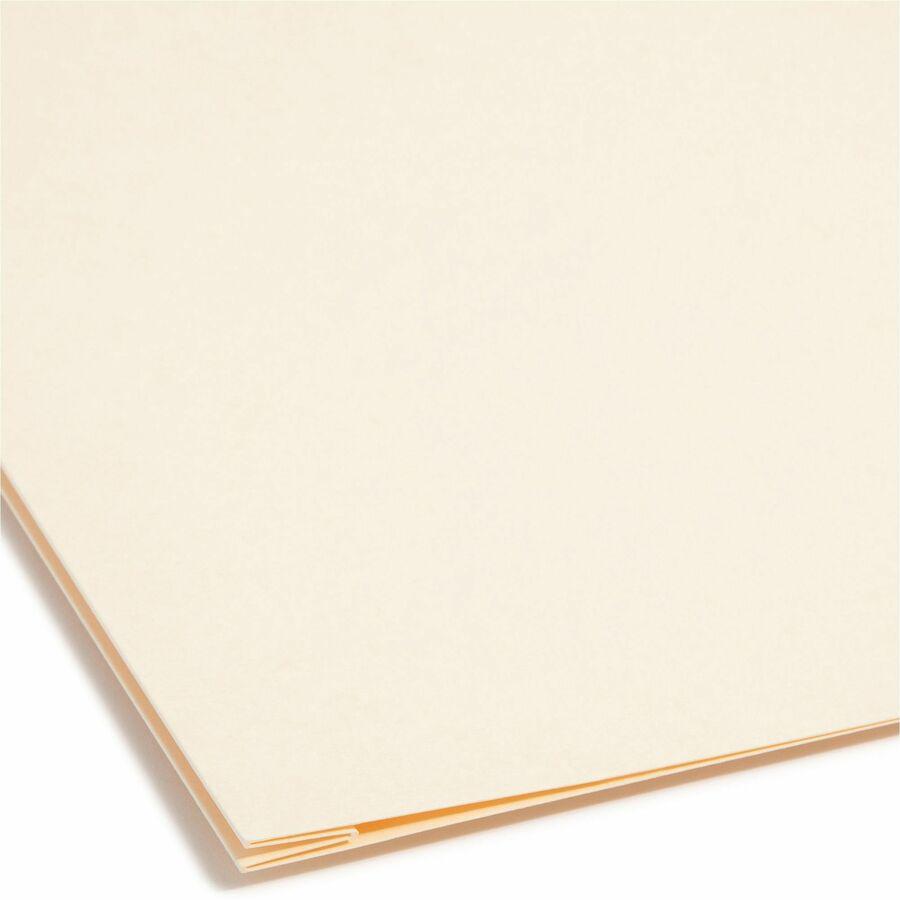 Smead 1/3 Tab Cut Legal Recycled Fastener Folder - 8 1/2" x 14" - 1 1/2" Expansion - 2 x 2B Fastener(s) - 1 1/2" Fastener Capacity for Folder - Top Tab Location - Assorted Position Tab Position - Mani. Picture 4
