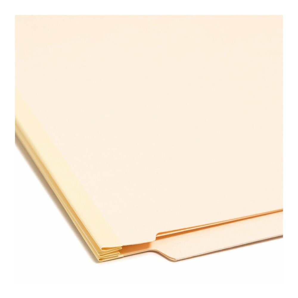 Smead Straight Tab Cut Letter Recycled Classification Folder - 8 1/2" x 11" - 2" Expansion - 2 x 2B Fastener - 2" for Folder - End Tab Location - 1 Divider - 18 pt. - 2 Plys - Pressboard - Manila - Lo. Picture 2