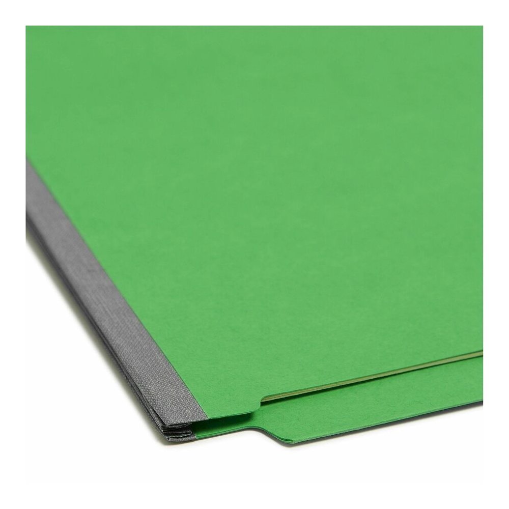 Smead Straight Tab Cut Letter Recycled Classification Folder - 8 1/2" x 11" - 2" Expansion - 2 x 2B Fastener - 2" for Folder - End Tab Location - Right of Center Tab Position - 2 Divider - 14 pt. - 2 . Picture 2
