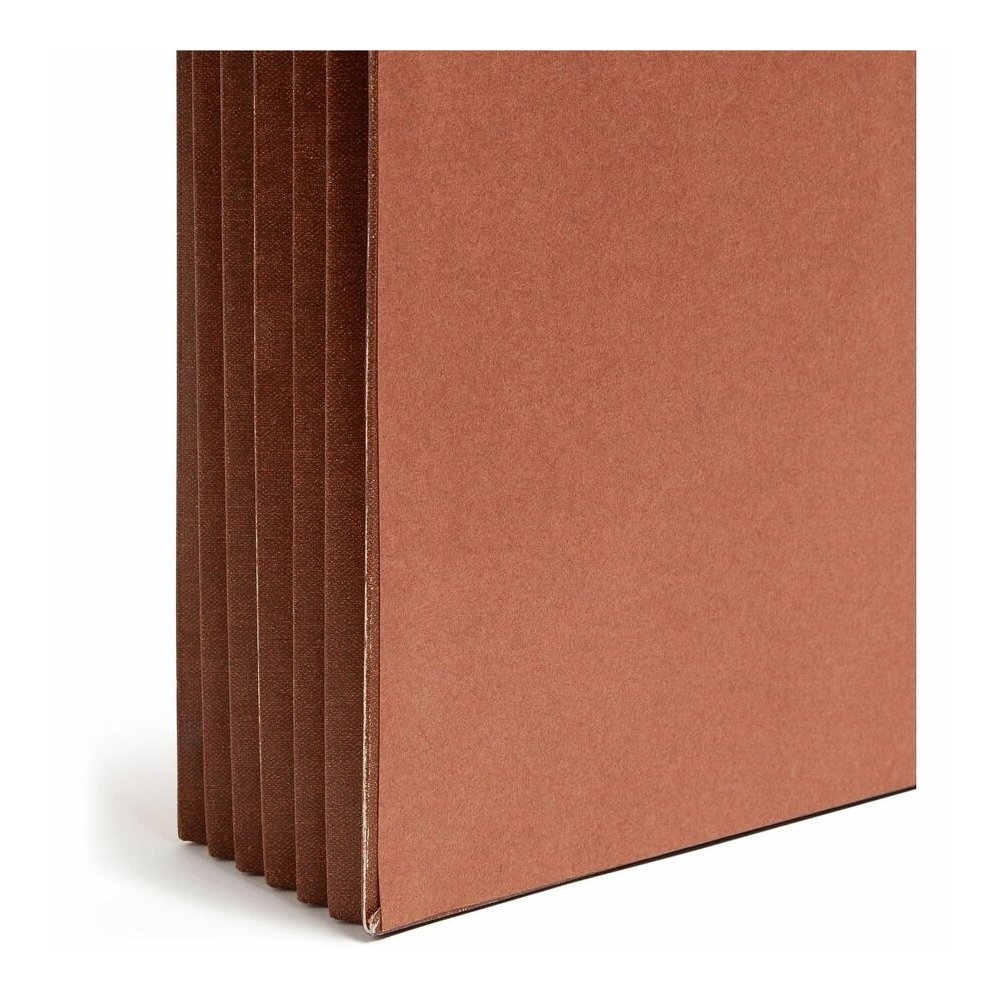 Smead Legal Recycled File Wallet - 8 1/2" x 14" - 5 1/4" Expansion - End Tab Location - 12.5 pt. - Redrope - Flap, Tear Resistant, Rounded Corner, Reinforced Gusset - 30% Recycled - 10 / Box. Picture 2