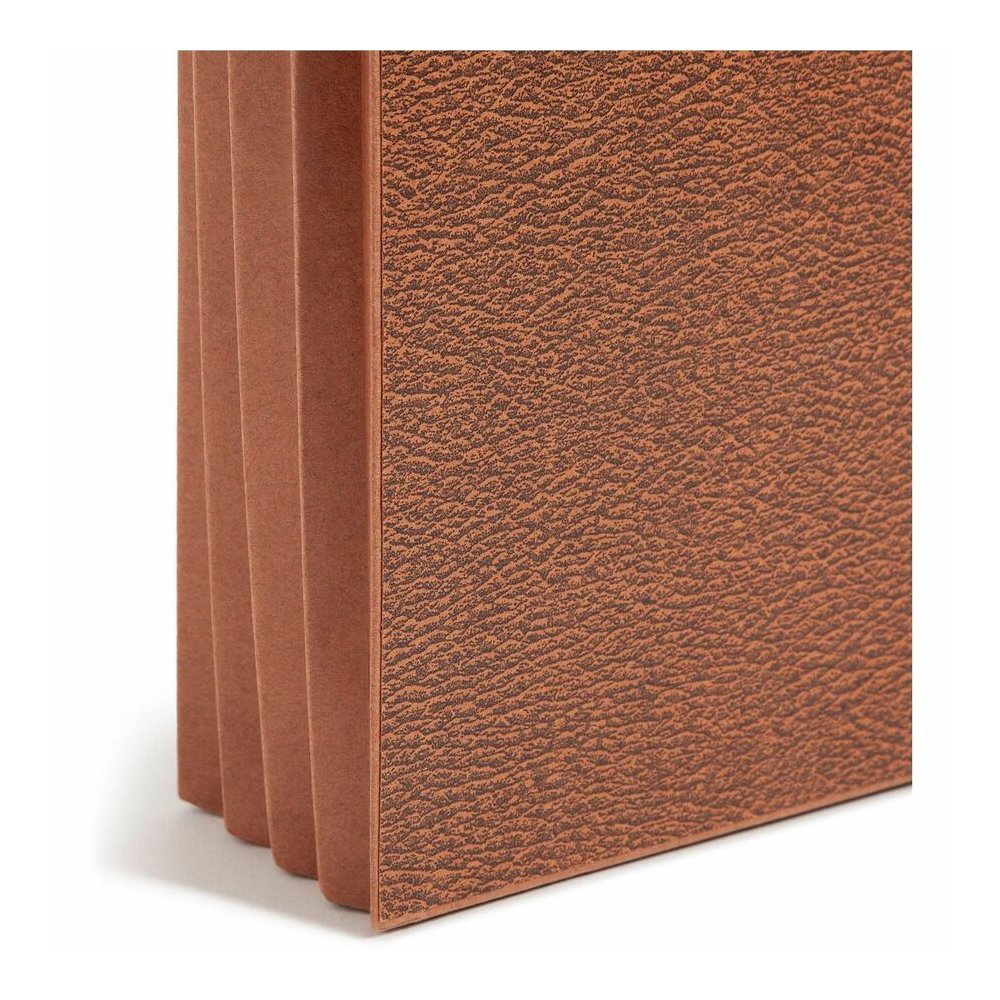 Smead Letter Recycled File Wallet - 8 1/2" x 11" - 3 1/2" Expansion - Redrope - Elastic Closure, Reinforced Gusset, Flap - 30% Recycled - 1 Each. Picture 2